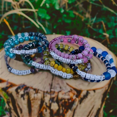 Hand made Memory Wire Braceets made custom  and thought up ideas 