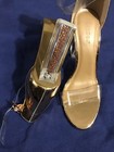 BAMBOO GOLD AND GLITTERS PARTY SHOES SANDALS HEELS SIZE 9 — photo 8