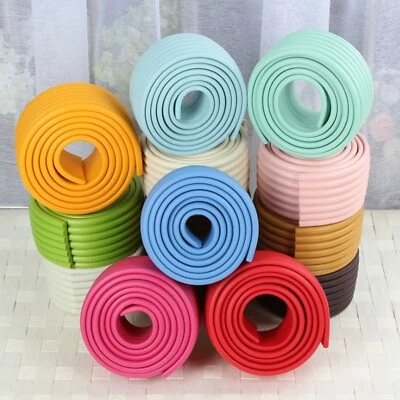 EXTREMEGRIPPRO Kids Safety Foam Rubber Bumper Strip Table Edge Corner Protector UK W-Shaped 2M