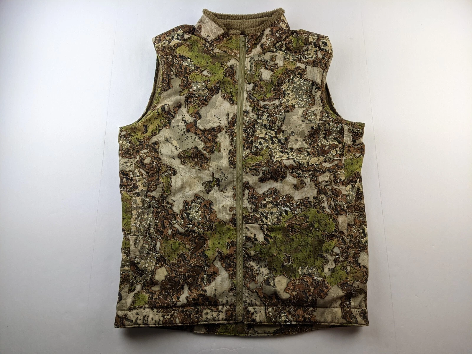 Gulch Inceptor Insulated Vest Men M Camouflage Polartec Toray Full Zip USA Z3