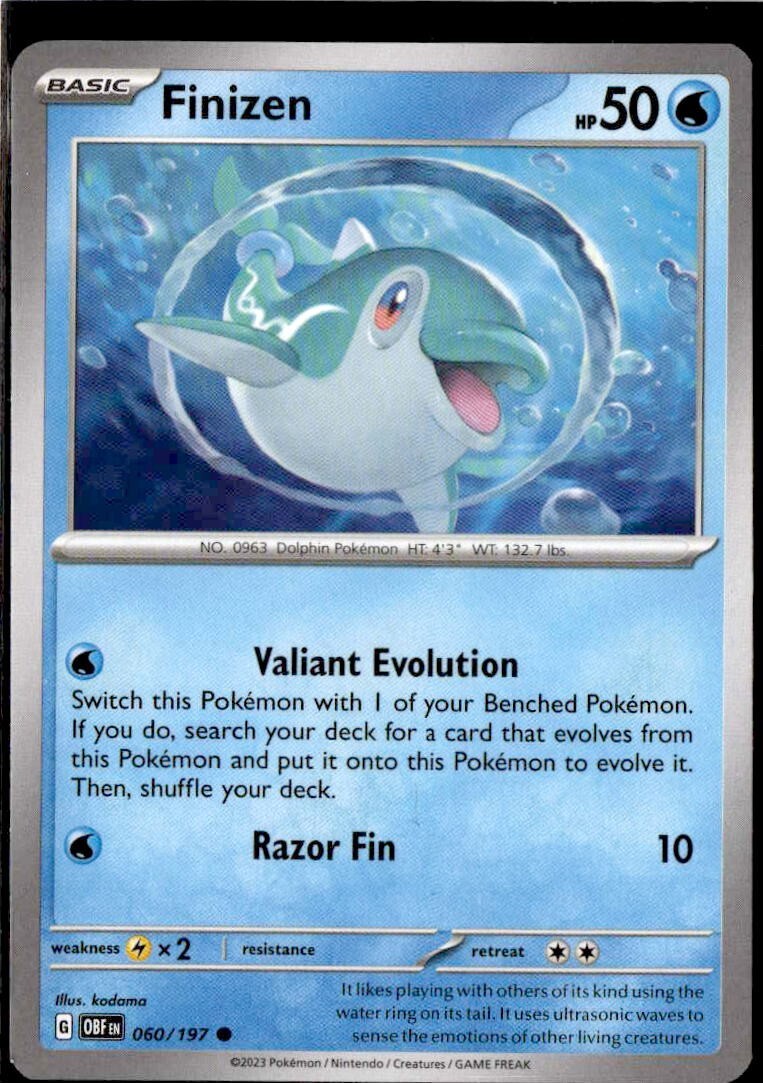 Finizen - 060/197 - Common - Pokemon Obsidian Flames