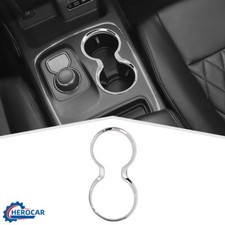 Chrome Car Console Cup Holder Cover Trim Bezel Ring For Jeep Grand Cherokee 11