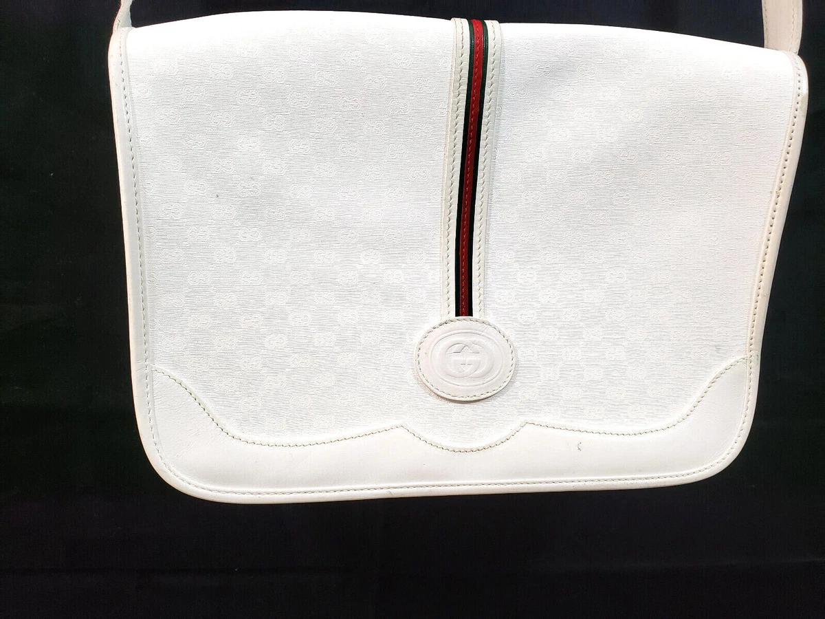 Vintage white gucci purse hotsell