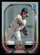 2021 BOWMAN SCOUT'S TOP 100 REFRACTOR #BTP-96 SHANE BAZ NMMT