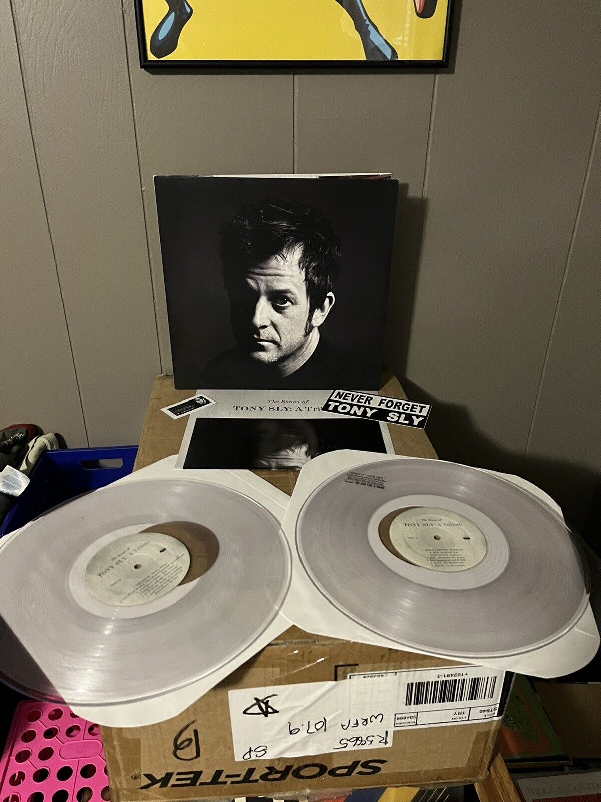 TONY SLY A TRIBUTE Clear Vinyl 2xLP NOFX Bad Religion No Use For A Name NUFAN
