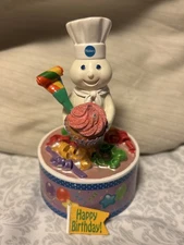 Pillsbury Doughboy “Happy Birthday” Music Box Figurine (READ) 