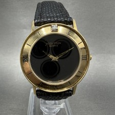 Orologio Bulova Accutron uomo 33mm quadrante nero tono oro tondo 92576 batteria nuova