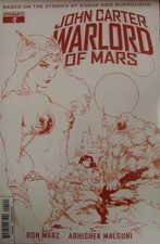 JOHN CARTER WARLORD OF MARS 2 J DYNAMITE RARE RED VARIANT COMIC BENES 2014 VF/NM