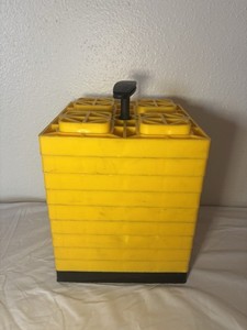 RV Camper Trailer Leveling Blocks 10-Pack Interlocking w/ T-Handle Single Wheel