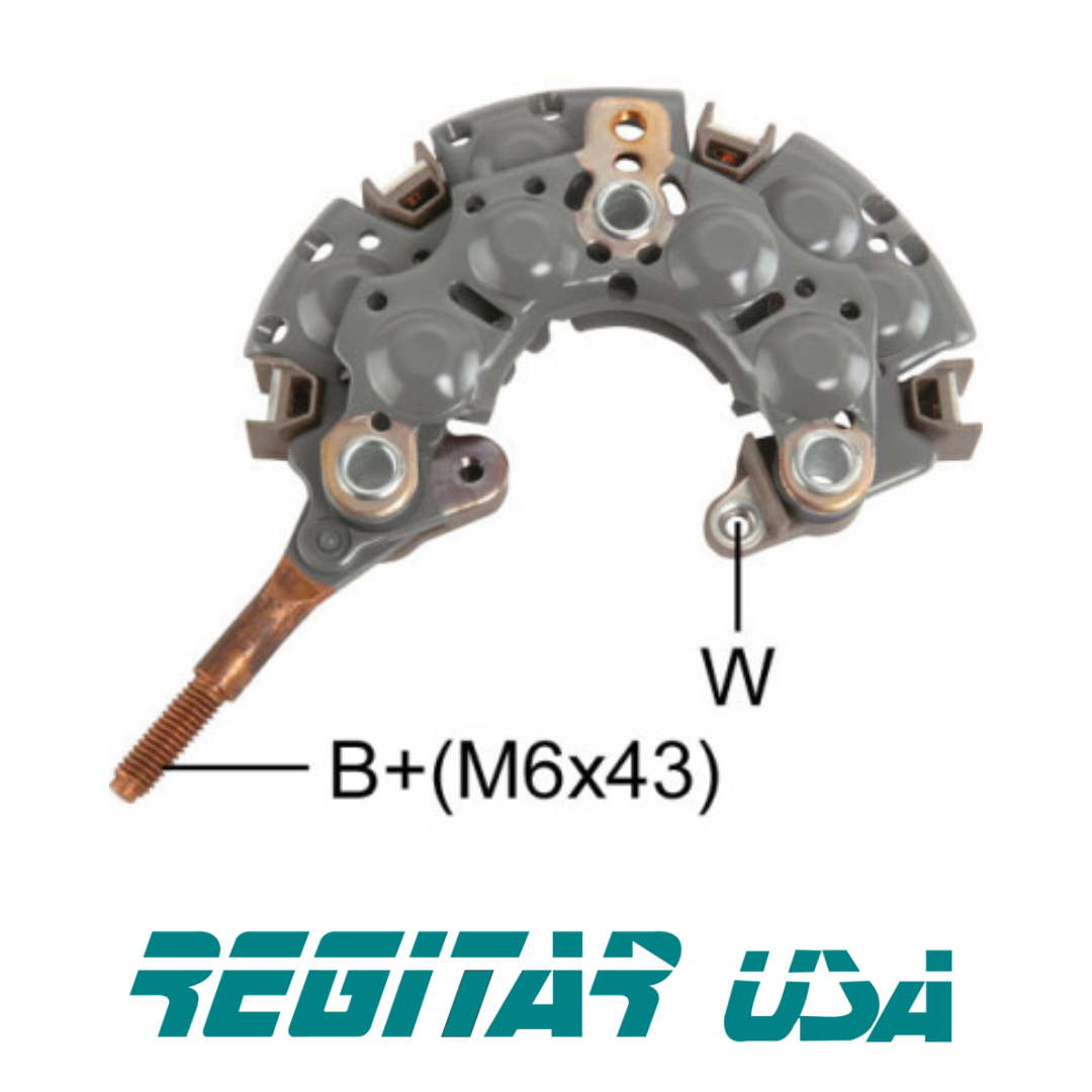 RN-03 Toyota Rectifier *8-50A Diodes *103mm OD *M6 Battery Post Regitar ...