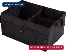 Trunk Organizer Car Basket Storage Tote Organizer Small Black Collapsible Snack