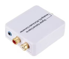 Premium Digital Optical SPDIF To Analog Stereo Converter RCA L/R 3.5mm AUX Out