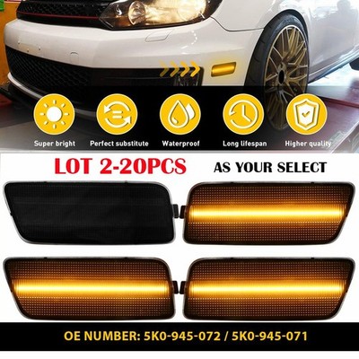 2-20X For 2010-14 VW Volkswagen MK6 Golf/GTI Side Marker Amber LED Signal Lights