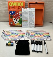 Qwixx Deluxe Family Dice Board Game Gamewright 2016 100% COMPLETE