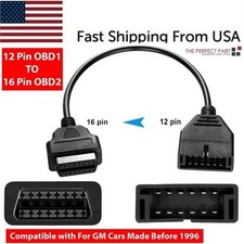 Gm Diagnostic Scanner Obd1 To Obd2 16 Pin Converter 12 Pin Adapter Cable Gm Diagnostic Scanner Obd1 To Obd2 16 Pin Converter 12 Pin Adapter Cable