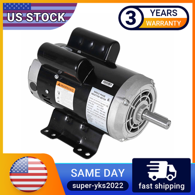 #ad 5HP 3450 Rpm Air Compressor Motor For Ingersoll Rand 230V 7 8#x27;#x27; Shaft 56283138 $262.99
