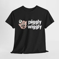 New Piggly Wiggly Logo T-Shirt Grocery Store Supermarket Unisex Tee S-5XL