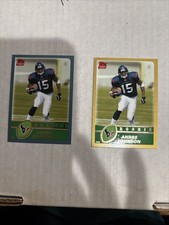 2003 Topps Gold & Regular Rookie Andre Johnson Rookie Football Cards Stamped