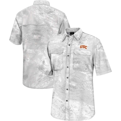 Men's Colosseum  White USC Trojans Realtree Aspect Charter Full-Button Fishing - Bild 1 von 3