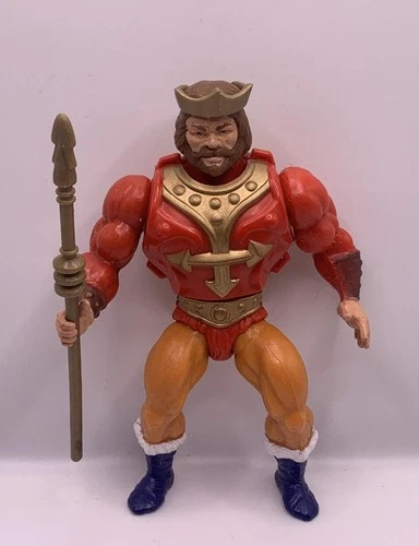 Vintage 1981 MOTU King Randor Action Figure Mattel Armor Crown Staff He Man