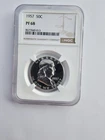 SILVER 1957 P PF68 FRANKLIN HALF DOLLAR GRADED NGC 50C P MINT 90% AG COIN