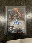 Jaden Akins 2024-25 Bowman University Chrome Black Wave Refractor Auto Card #80