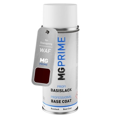 Autolack Spraydose für Ssangyong WAF Wine Red Metallic Basislack Sprühdose 400ml