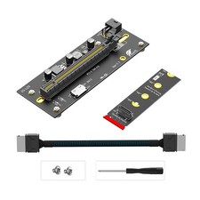 M.2 M-Key 2260/2280 to PCI-e 4.0 X16 with Oculink SFF-8612/8611 Extension Cable