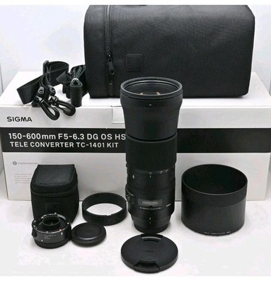 Sigma 150-600mm F5-6.3 DG OS HSM Lens with 1.4x Teleconverter Nikon