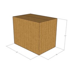 200 15x10x12 Kraft Brown Corrugated Shipping Boxes 32 ECT Single-Wall New