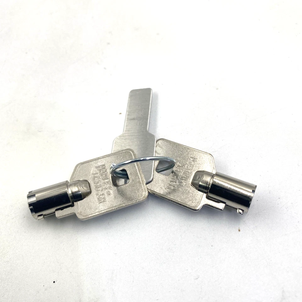 oem Harley 71452-91A Genuine Barrel Keys Replacements Code 3977 Touring Softail - Image 3 of 4