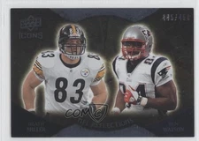 2009 Upper Deck Icons NFL Reflections 445/450 Heath Miller Ben Watson #RF-MW 0b5