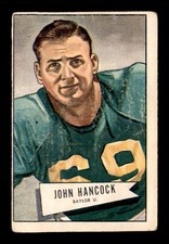 1952 Bowman Large #36 John Hancock SP RC VG X3038714