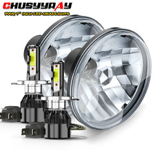 Par de faros LED de 7 pulgadas de haz alto/bajo redondos para Porsche 911 914 924 928 944