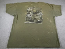 Vintage Mack Trucks Shirt Mens 3XL XXXL Green Bulldog Driven For A Century