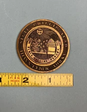 Vintage Phillips Academy Andover bronze medallion, single face, 2 1/16" diameter