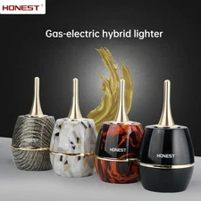 Oil-electric Hybrid Match Lgniter Windproof Desktop Kerosene Cigarette Lighter