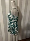 Viralvera Swimsuit,  Green Floral Summer Tummy Control One Piece Swimsuit- XL — photo 2