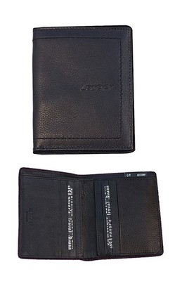 Lecerf Luxus Spanisches Leder Kartenetui Geldbörse - Schwarz Neu Verpackt