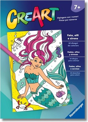 Gadget - Creart - Album Da Colorare: Fate, Elfi E Sirene -D- Ravensburger
