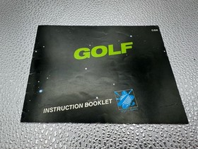 Golf Nintendo NES 1st Print Manual
