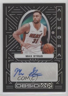 2021-22 Panini Obsidian Aurora 52/149 Max Strus #AUR-MAX Auto 6o3