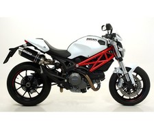 Terminale di Scarico Arrow Thunder alluminio nero Ducati Monster 796  2010 2014
