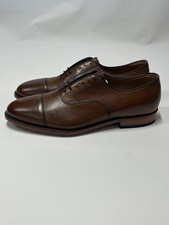 Mens Johnston  Murphy Melton Tan Cap Toe Calfskin Leather Dress Shoes 14D NEW