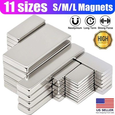 Lot Small Large Block Neodymium Magnets Super Strong Rare Earth N52 Magnet new