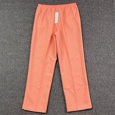 Alfred Dunner Pants Womens 12 Peach Pull On Elastic Waist Proportioned Medium