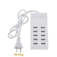 10 Ports Multi USB C Charger Hub Type C Fast Charging Station Adapter For iPhone