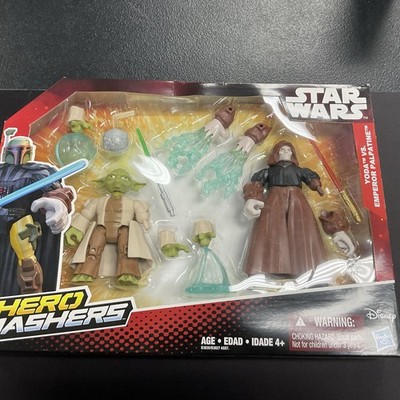 Licensed DISNEY STAR WARS HERO MASHERS - YODA VS. EMPEROR PALPATINE by Hasbro
