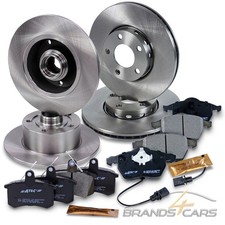 ATEC BREMSSCHEIBEN+BREMSBELÄGE BREMSKLÖTZE VORNE+HINTEN FÜR AUDI A4 B5 8D 95-97