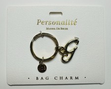 Personalite Marina De Buchi Gold Tone Bag Charm Key Ring Key Chain G
